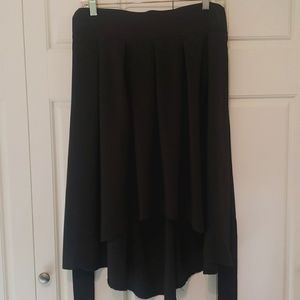 Black High low skirt